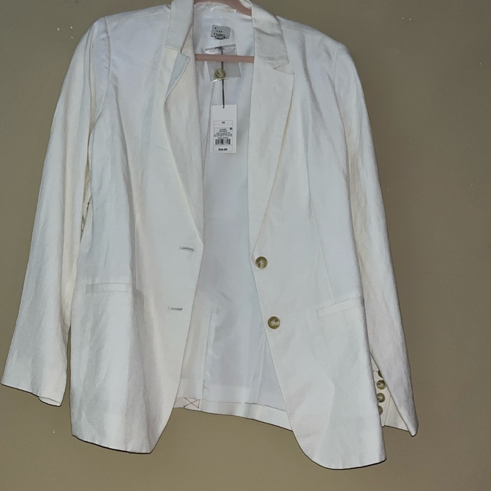 A new day blazer cream women’s size 14 NWT